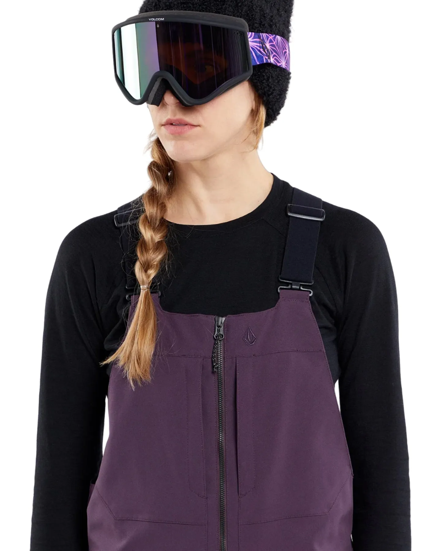 Volcom Swift Bib Overall - Blackberry