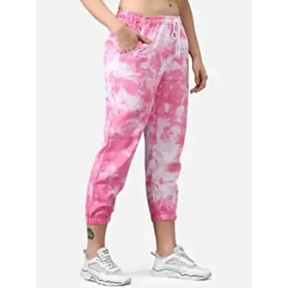 Womens Joggers Tie and Dye Print Relaxed Fit Track Pant