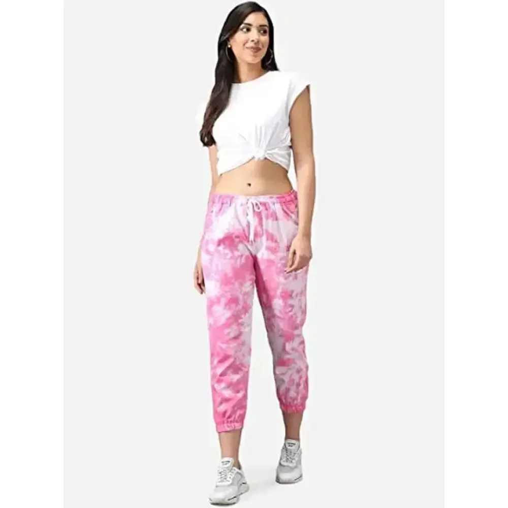 Womens Joggers Tie and Dye Print Relaxed Fit Track Pant