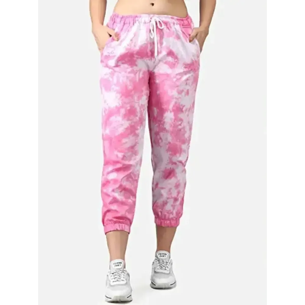 Womens Joggers Tie and Dye Print Relaxed Fit Track Pant